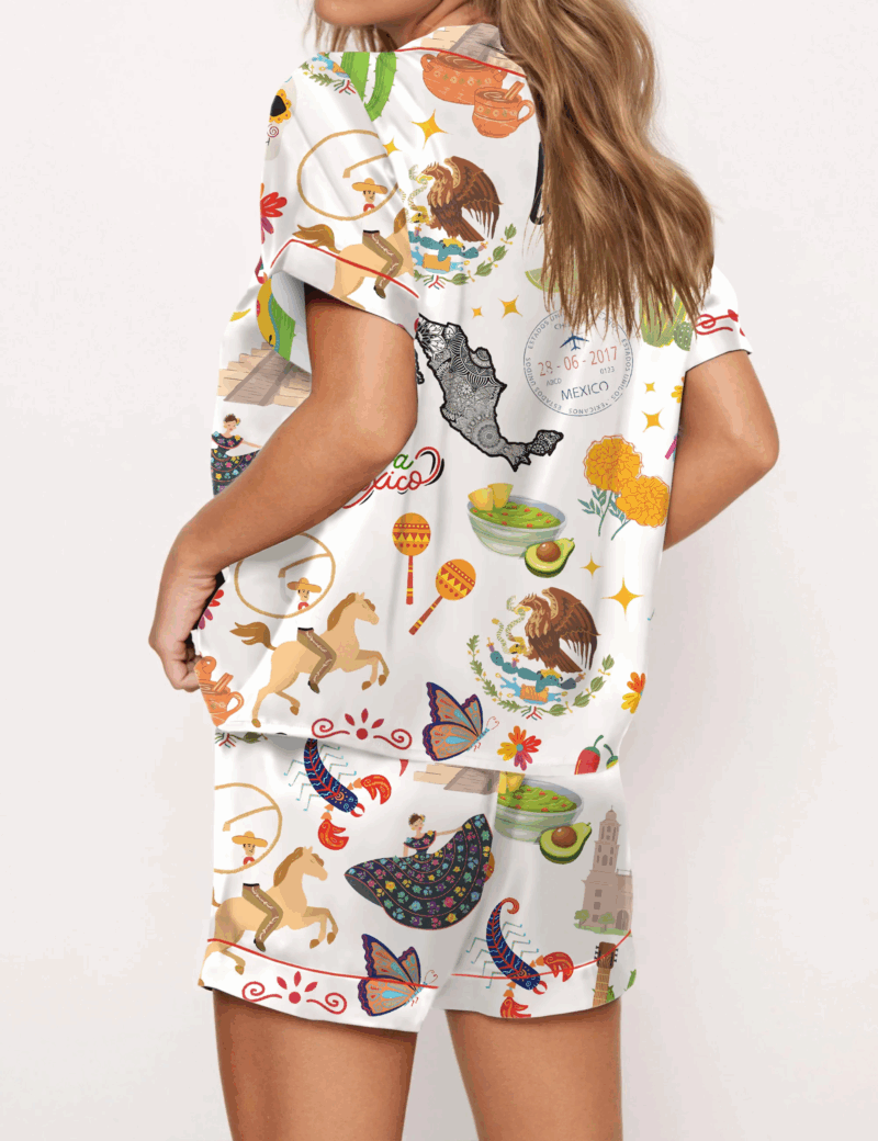 Mexico Silk Satin Pajama Set For Women