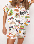 Mexico Silk Satin Pajama Set For Women
