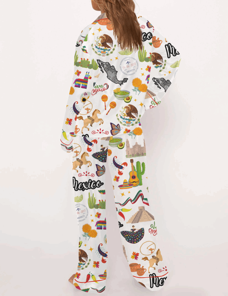 Mexico Silk Satin Pajama Set For Women
