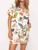 Mexico Silk Satin Pajama Set For Women