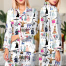 Musical Character Satin Pajamas Set For Women