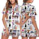 Musical Character Satin Pajamas Set For Women