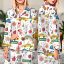 New York Travel Satin Pajama Set For Women