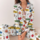 New York Travel Satin Pajama Set For Women