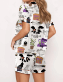 Practical Magic Witches Silk Satin Pajama Set For Women