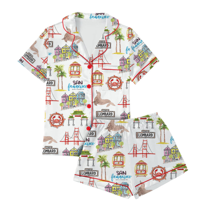 San Francisco Satin Pajamas Set For Women
