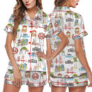 San Francisco Satin Pajamas Set For Women