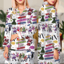 Six Musical Satin Pajamas Set For Women