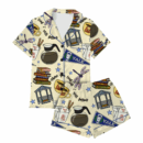 Stars Hollow Gilmore Girls Satin Pajamas Set For Women