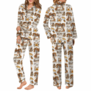 Stars Hollow Satin Pajamas Set For Women