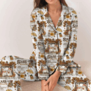Stars Hollow Satin Pajamas Set For Women
