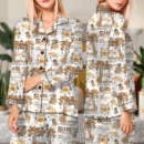 Stars Hollow Satin Pajamas Set For Women