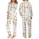 Summer Cocktail Satin Pajamas Set For Women