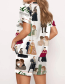 TV Series Silky Satin Pajama Set For Women