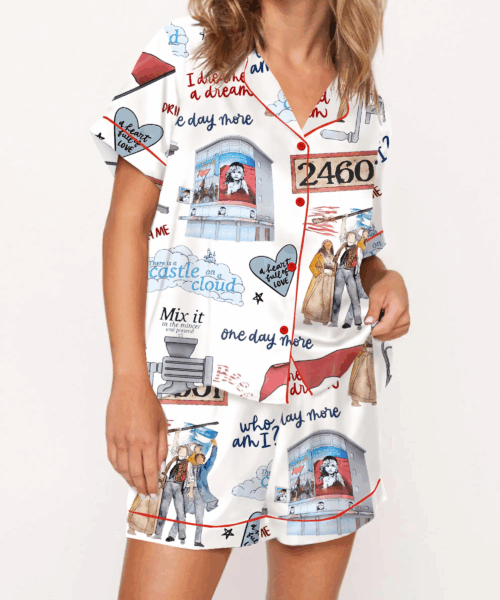 The Musical Silky Satin Pajama Set For Women