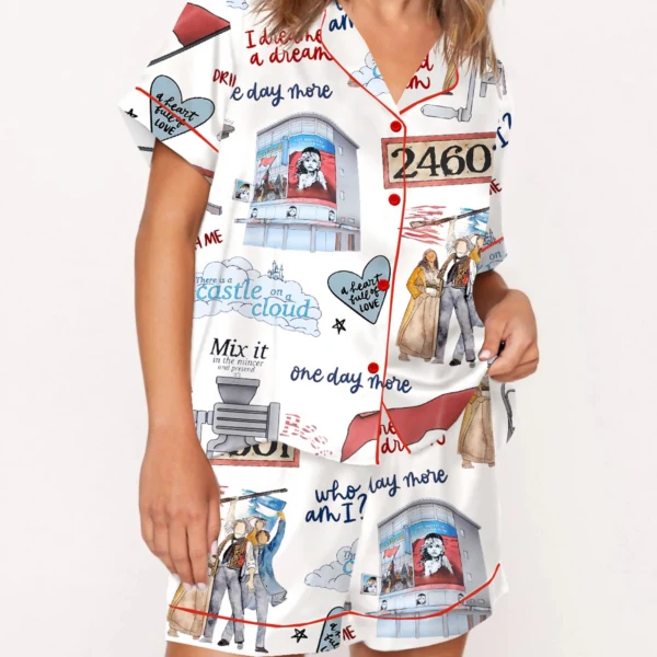 The Musical Silky Satin Pajama Set For Women