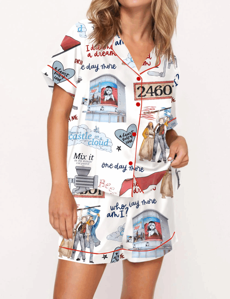 The Musical Silky Satin Pajama Set For Women