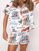 The Musical Silky Satin Pajama Set For Women