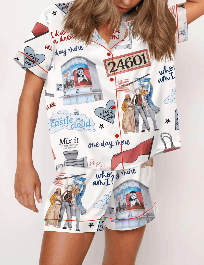 The Musical Silky Satin Pajama Set For Women