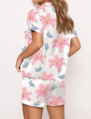 Tiger Lily Silk Satin Pajama Set For Women