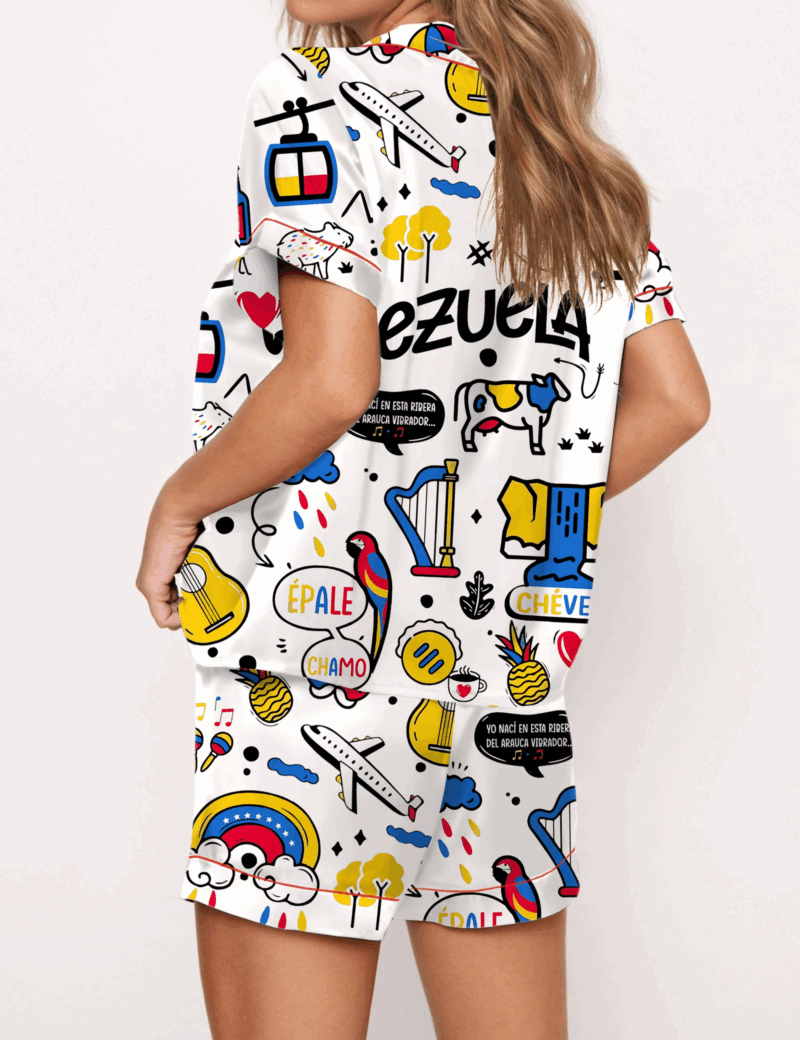 Venezuela Silk Satin Pajama Set For Women