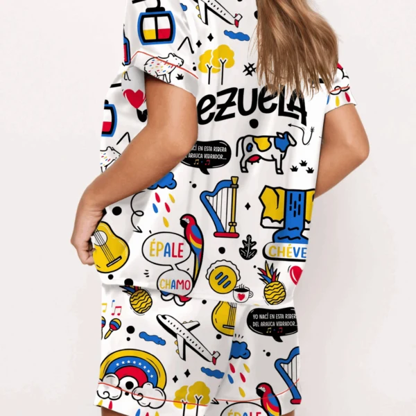 Venezuela Silk Satin Pajama Set For Women