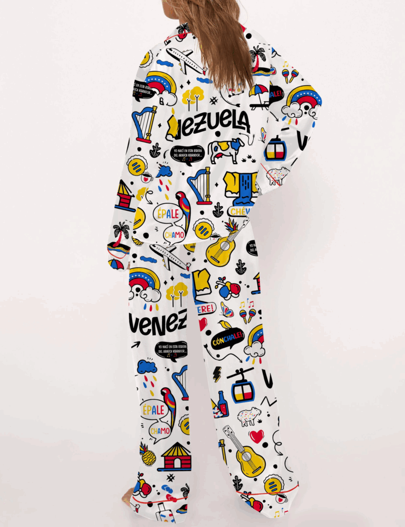 Venezuela Silk Satin Pajama Set For Women