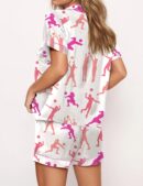 Volleyball Satin Pajama Set For Women
