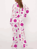 Volleyball Silk Satin Pajama Set For Women