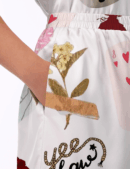 Western Cowgirl Glam Silk Satin Pajama Set For Women