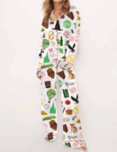 Wicked Movie Silk Satin Pajama Set For Women
