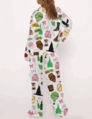 Wicked Movie Silk Satin Pajama Set For Women
