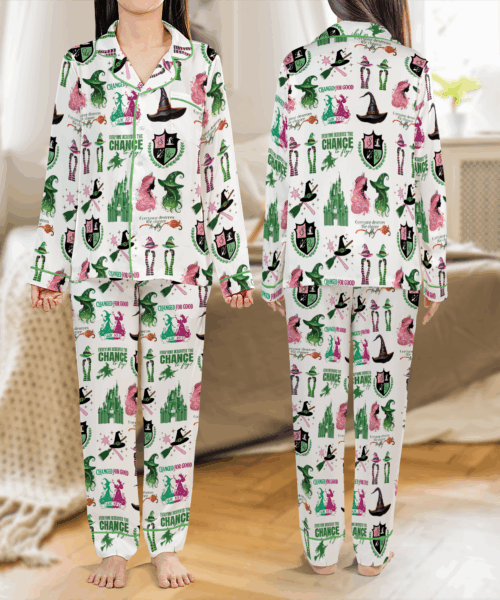 Wicked Musical Movie Satin Pajama Set For Women