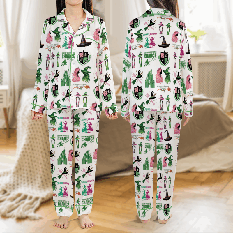 Wicked Musical Movie Satin Pajama Set For Women
