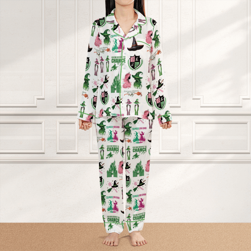 Wicked Musical Movie Satin Pajama Set For Women
