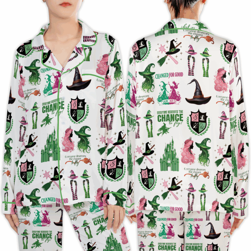 Wicked Musical Movie Satin Pajama Set For Women
