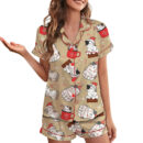 Women_s Christmas Cat Pajama Set For Women