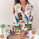 Women_s Key West Florida Travel Satin Pajamas Set