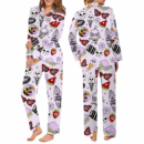 Women’s Funny Halloween Satin Pajamas Set For Women