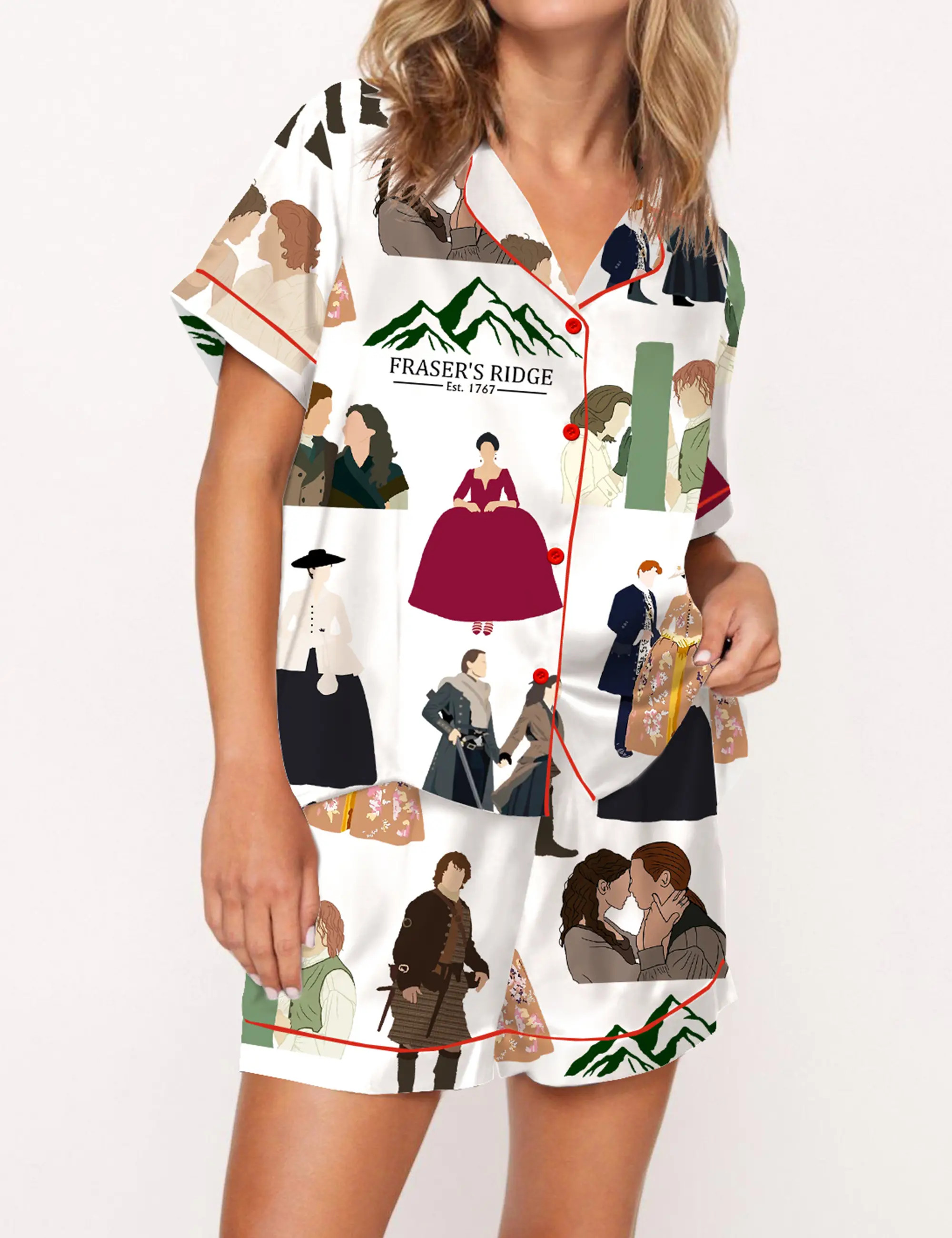 TV Series Silky Satin Pajama Set For Women