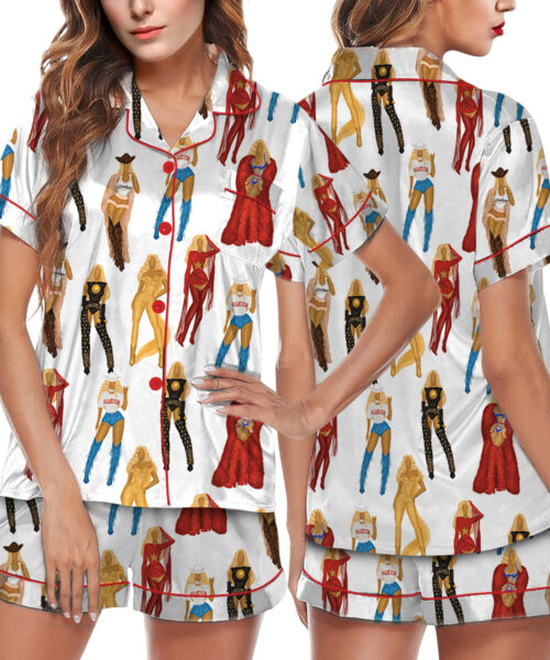 Favorite Singer Satin Pajamas Set For Women