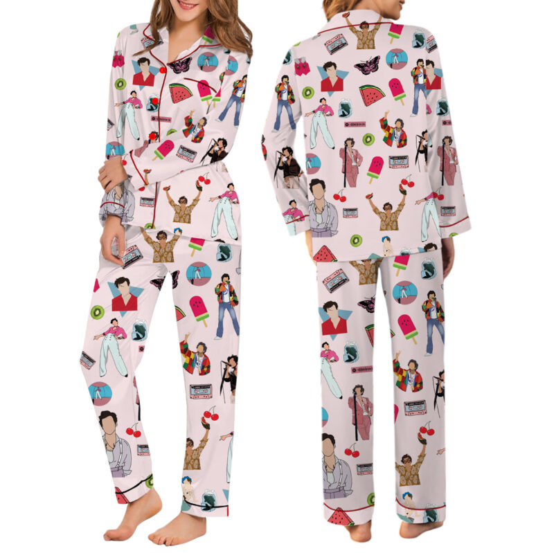 Favorite Singer Silk Satin Pajamas Set For Women