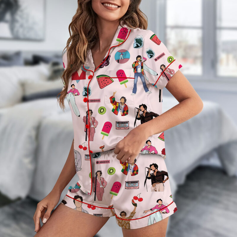 Favorite Singer Silk Satin Pajamas Set For Women