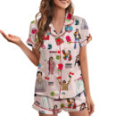 Favorite Singer Silk Satin Pajamas Set For Women