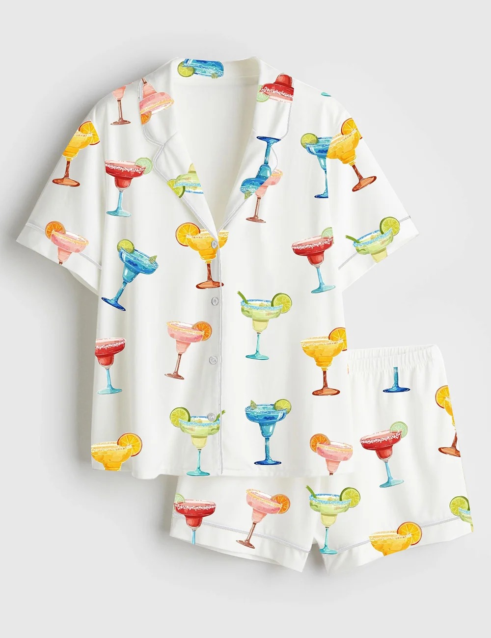 Women’s Drink Margaritas Satin Pajama Set (1)