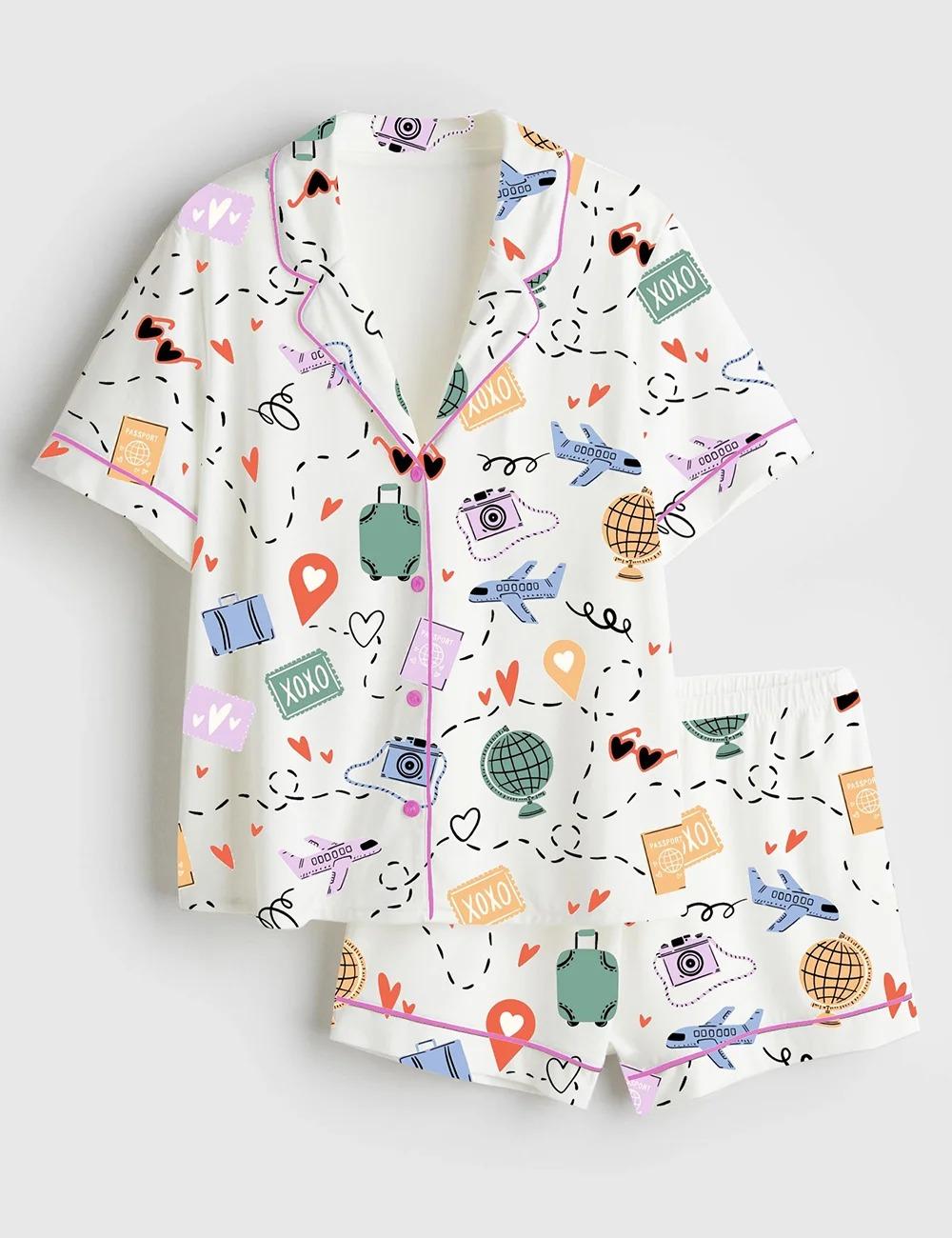 Women's Travel Anywhere Satin Pajama Set (1)