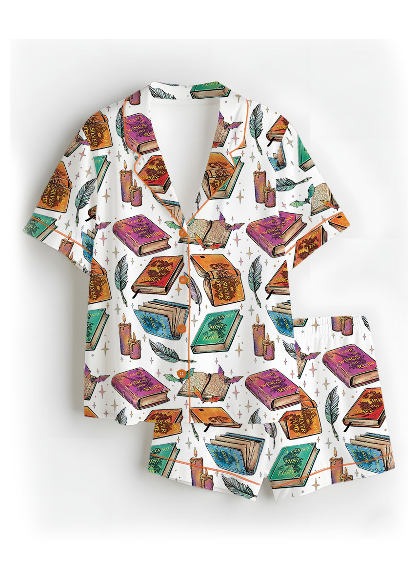 Women's Coquette Acotar Satin Pajamas Set For Women