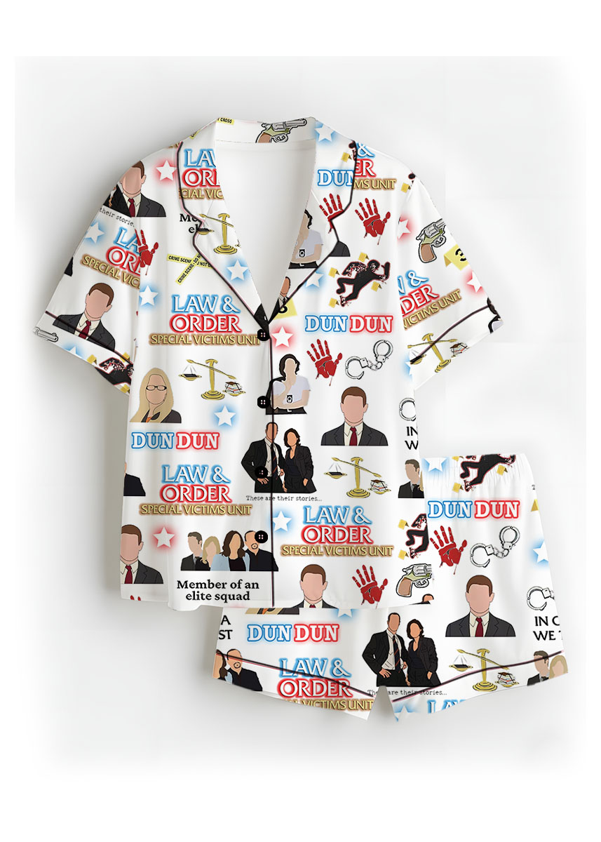 Law And Order Satin Pajamas Set For Women