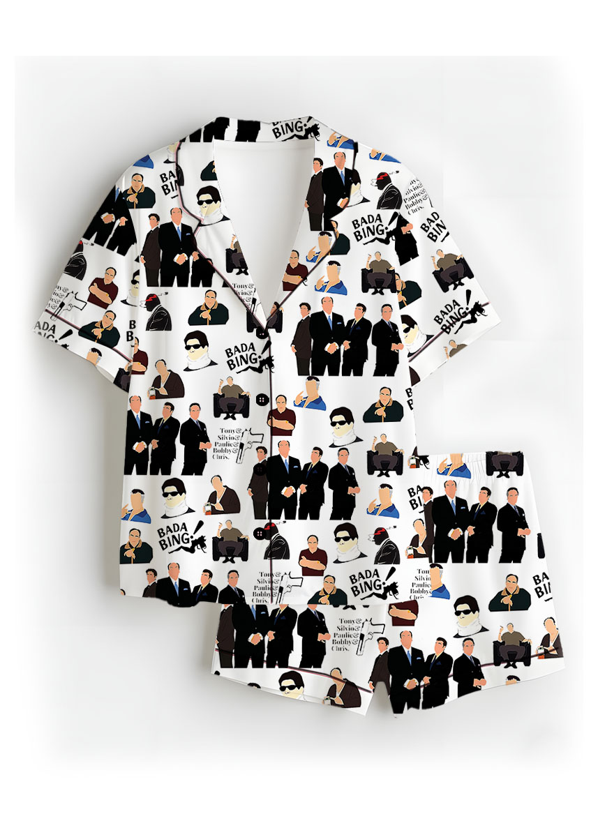 The Sopranos HBO TV Movie Satin Pajamas Set For Women