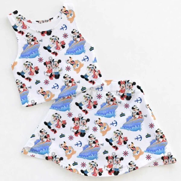 Disney Mickey And Co Dress Set, Nautical Cruise Family Vacation Outfit